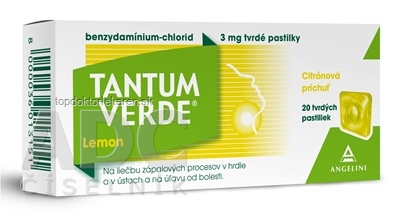 TANTUM VERDE Lemon pas ord 3 mg (obal papier) 1x20 ks