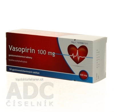 Vasopirin 100 mg tbl ent (blis.PVC/Al) 1x50 ks