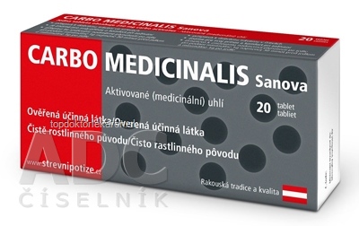 CARBO Medicinalis Sanova tbl 1x20 ks