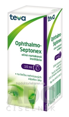 OPHTHALMO-SEPTONEX int opo (fľ.plast.biela+kvapkadlo) 1x10 ml