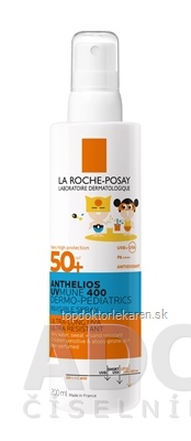 LA ROCHE-POSAY ANTHELIOS DP INVISIBLE SPRAY SPF50+ ultraľahký sprej pre deti s ochranným faktorom 1x200 ml