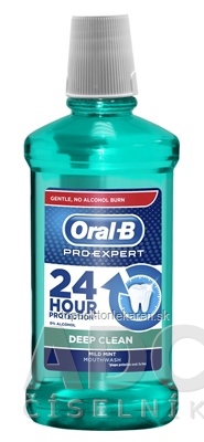 Oral-B Pro-Expert DEEP CLEAN ústna voda, Mild mint, 1x500 ml