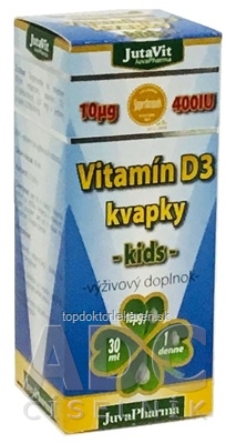 JutaVit Vitamín D3 kvapky - kids 1x30 ml