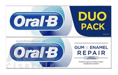 Oral-B GUM&ENAMEL PRO-REPAIR Gentle Whitening DUO zubná pasta 2x75 ml