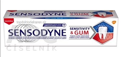 SENSODYNE SENSITIVITY&GUM zubná pasta 1x75 ml