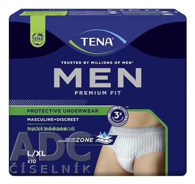 TENA Men Protective Underwear Maxi L/XL pánske naťahovacie inkontinenčné nohavičky 1x10 ks