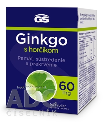 GS Ginkgo 60 mg s horčíkom tbl 1x90 ks