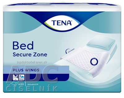 TENA Bed Plus Wings absorpčné podložky, 180x80 cm, 1x20 ks