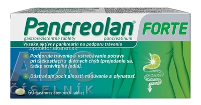 Pancreolan FORTE tbl ent 220 mg 1x60 ks