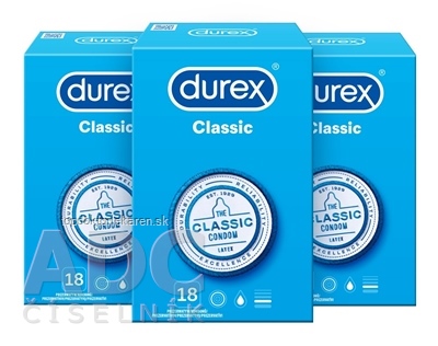 DUREX Classic kondóm (2+1) 3x18 ks (54 ks)