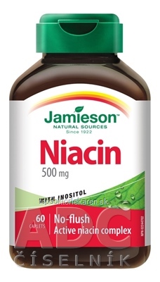 JAMIESON NIACÍN 500 mg S INOZITOLOM tbl 1x60 ks