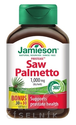 JAMIESON PROSTEASE SAW PALMETTO 125 mg cps 30+30 zadarmo (60 ks)