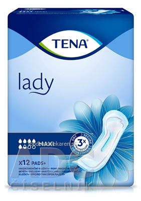 TENA Lady Maxi inkontinenčné vložky 1x12 ks