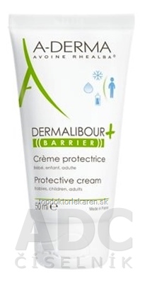 A-DERMA DERMALIBOUR+ BARRIER CREME PROTECTRICE ochranný krém na podráždenú a narušenú pokožku 1x50 ml