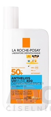 LA ROCHE-POSAY ANTHELIOS DP INVISIBLE FLUID SPF50+ ultraľahký fluid pre deti s ochranným faktorom 1x50 ml