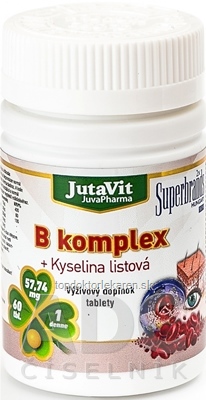 JutaVit B-komplex + kyselina listová tbl 1x60 ks